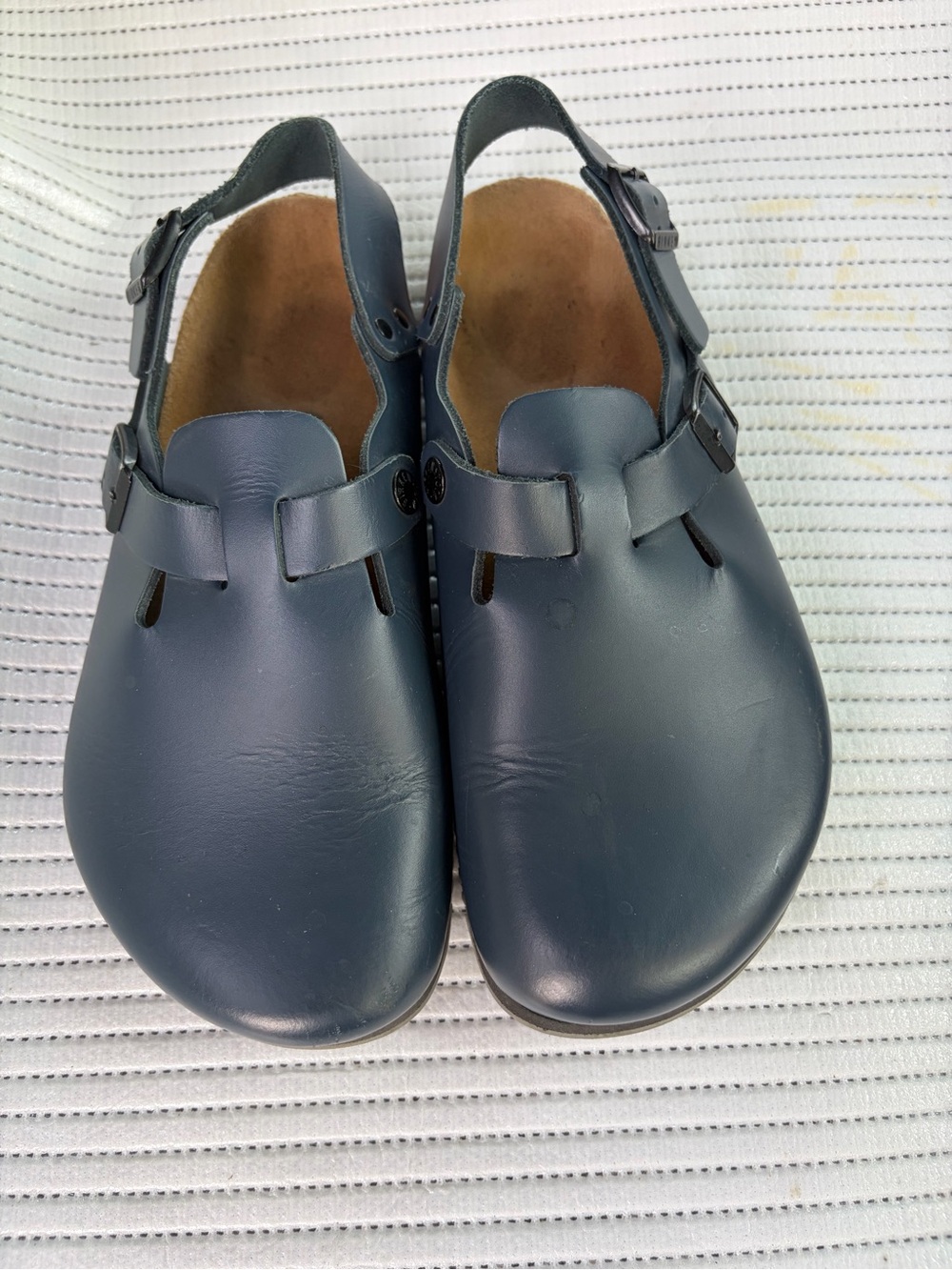 Birkenstock Navy Leather Slingback Sandal